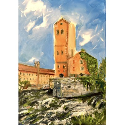 “Radomysl Castle” – Original Painting by Marina Stognieva